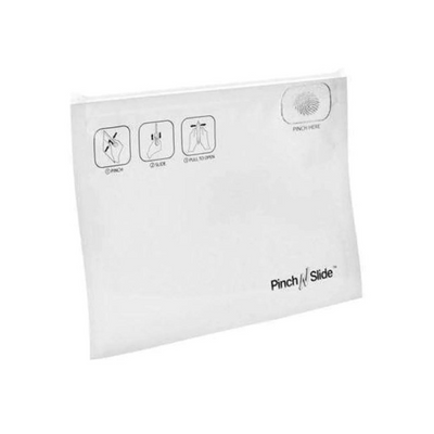 Pinch N Slide™ Mylar 1/2oz Child Resistant ASTM Exit Bags (White)